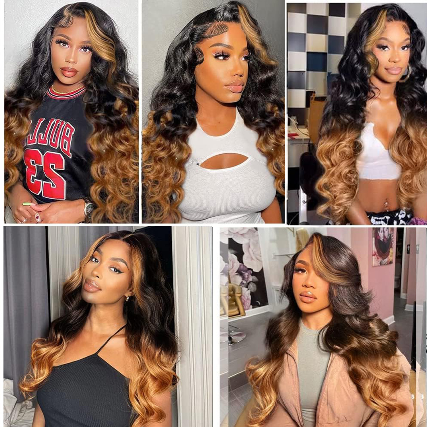 32 inch 13x6 HD lace front wig human hair | Brazilian Raw Virgin Hair 1B/30 women's body wave human hair, free to sew natural