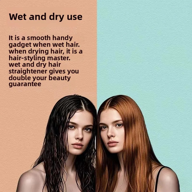 2 IN 1 Professional Hair Straightener Hair Dryer Styling Tool Negative Ion hairdryer Iron Long-Lasting airstrait 250529