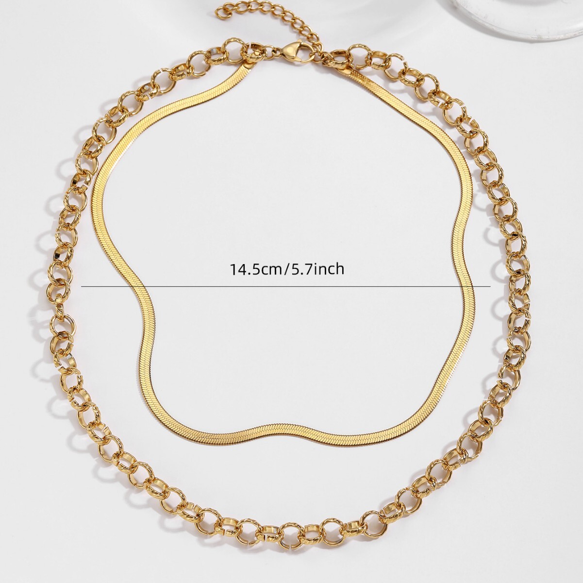 High-End Horse Hoof Light Necklace for Women Gu Ailing Same Style Clavicle Chain Titanium Steel Non-Fading Jewelry