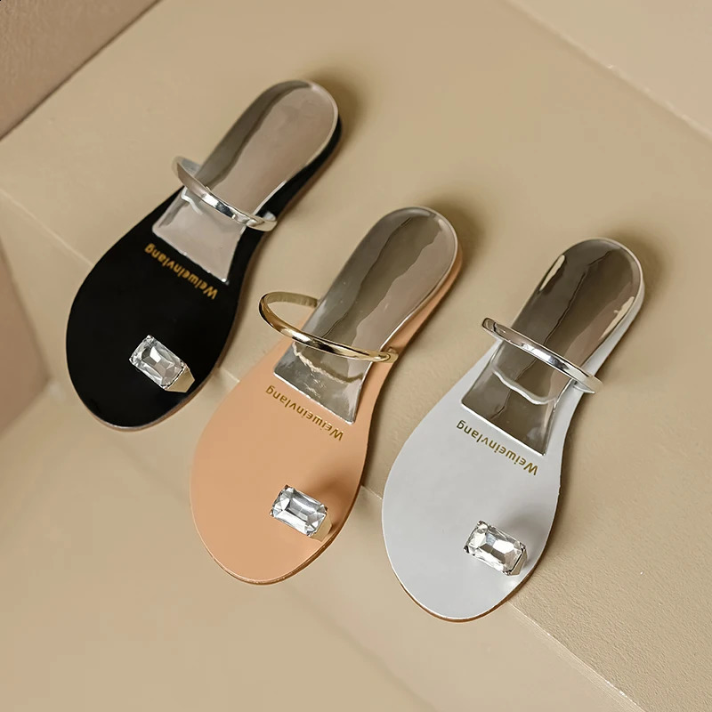 summer womens outerwear flip flops slippers Ladies Casual Sandals flat shoes fashion rhinestone sexy style shopping 250528