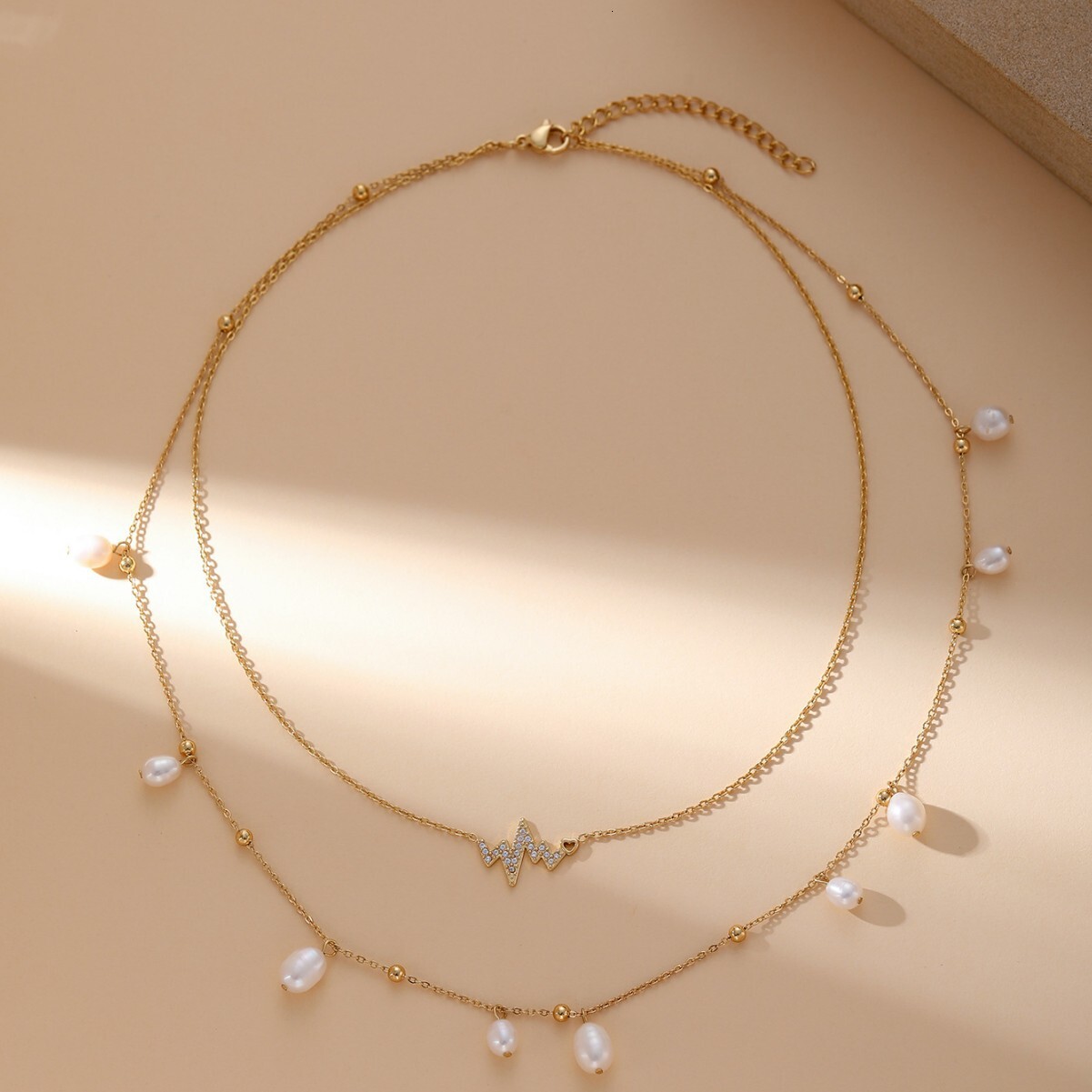 Satisfactory Starry Artificial Pearl Necklace 14k Gold Fairy Collarbone Chain Personality Fashion Classic Aesthetics