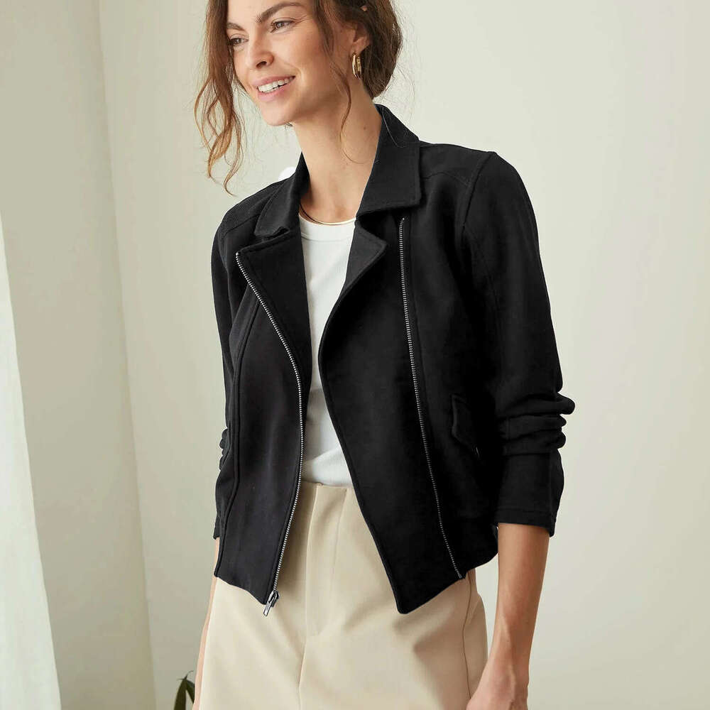 Trendy Street Style Fashion Design Pocket Zipper Hoodie Short Long Sleeve Jacket Top