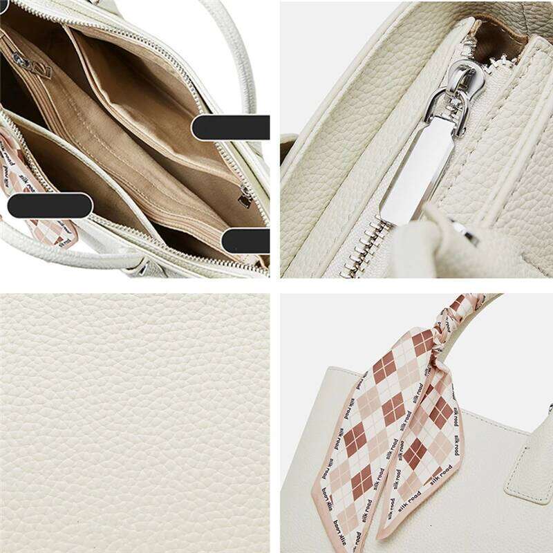 Free Shopping Burminsa Cowhide Genuine Leather Bucket Tote For Women 2025 Designer Basket Handbags Ladies Shoulder Crossbody Bags