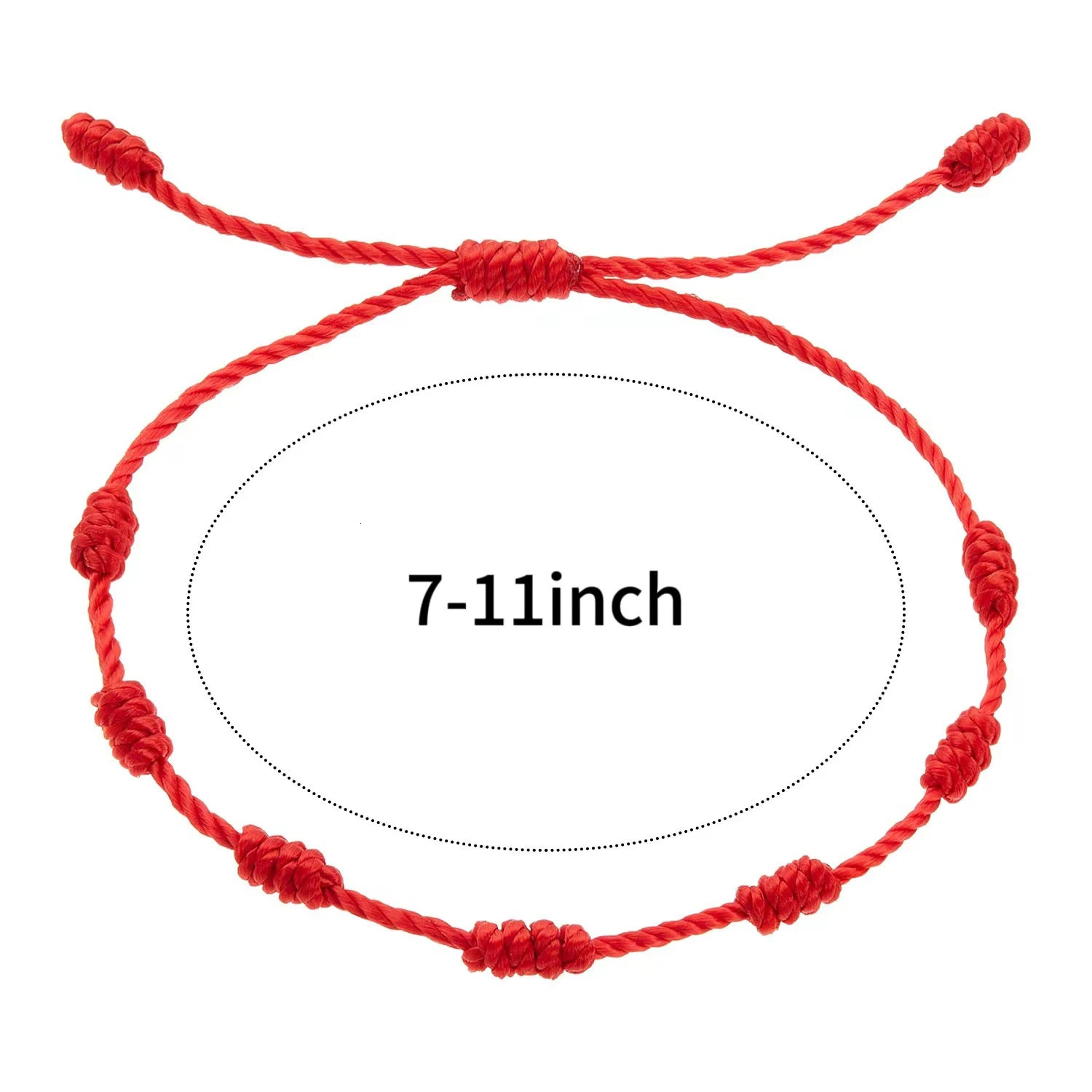 2 Pieces Red String Handmade Bracelets Black Cord Bracelet Adjustable Kabbalah Red Knot String Bracelet Amulet for Protection 250528