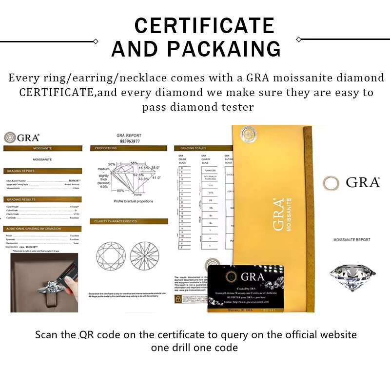 Moissanite Diamond Ring Wedding Engagement Ring 925 Sterling Silver Wholesale Luxury Round Engagement Bands or Rings ASHABELL