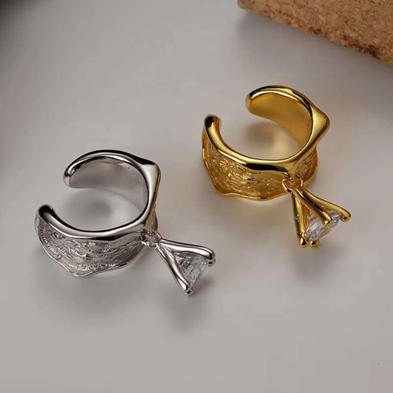 ICEBELA S925 Sterling Silver Non Pierce Earrings Girls Charm Moissanite Ear Cuff Delicate Chic Ear Cuffs Jewelry for Women