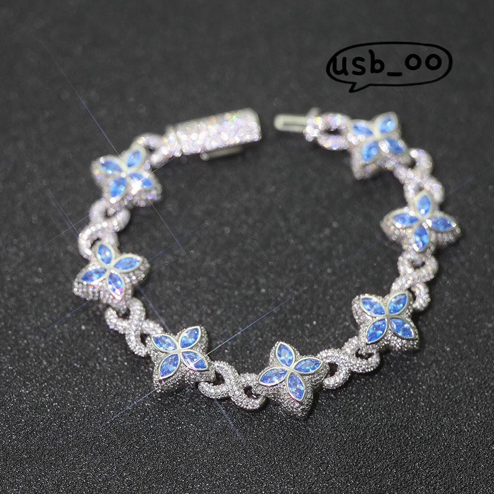 Hip-hop style Miami Cuban chain VVS Moissanite cross infinity symbol necklace unisex