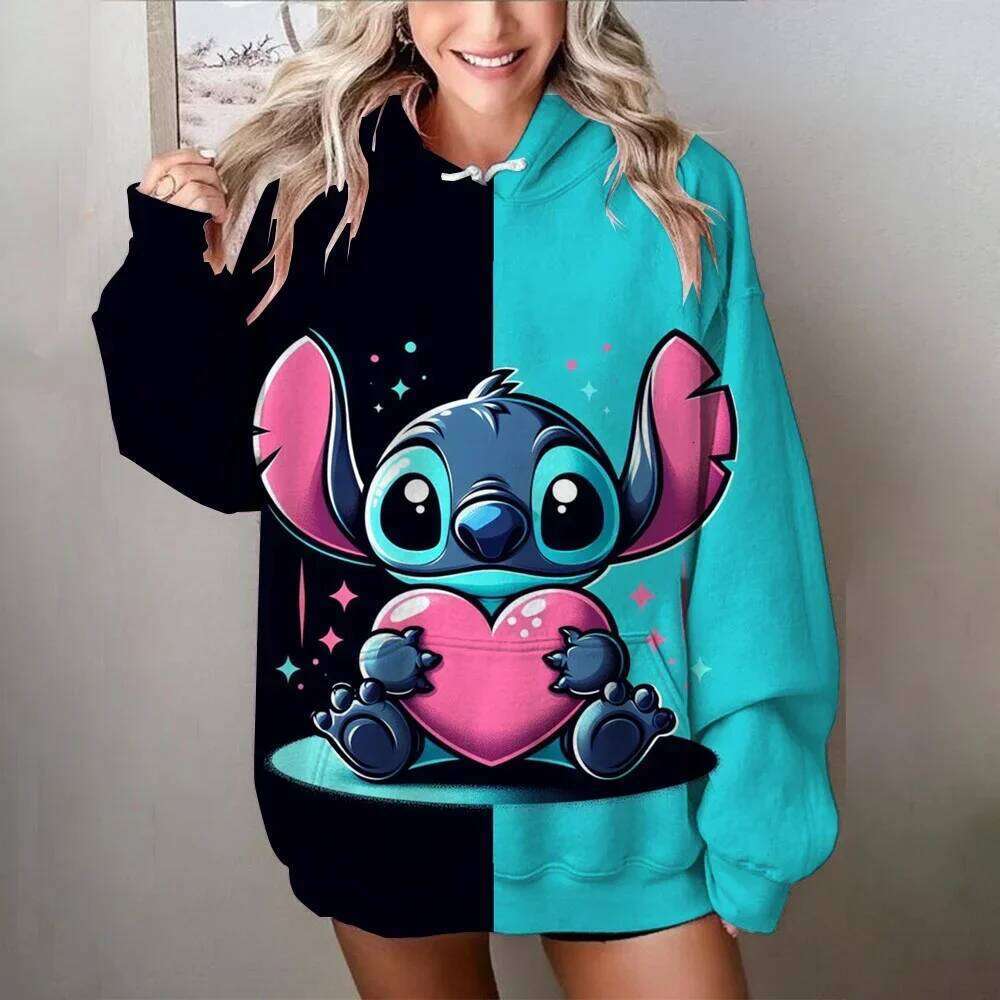 MINISO Sweater Printed Sweatshirts Cute Cartoon Clothes Hoodie Woman and Men Autumn/Winter Oversize Clothing