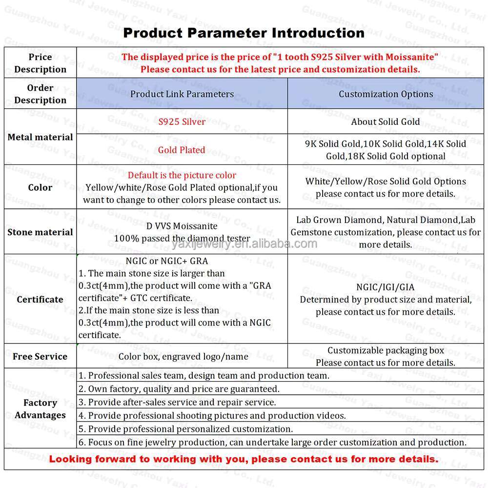 Custom S925 Silver 10K 14K 18K Solid Gold Deep Cut Iced Out VVS Moissanite Lab Natural Diamond Teeth Grillz for Men Women