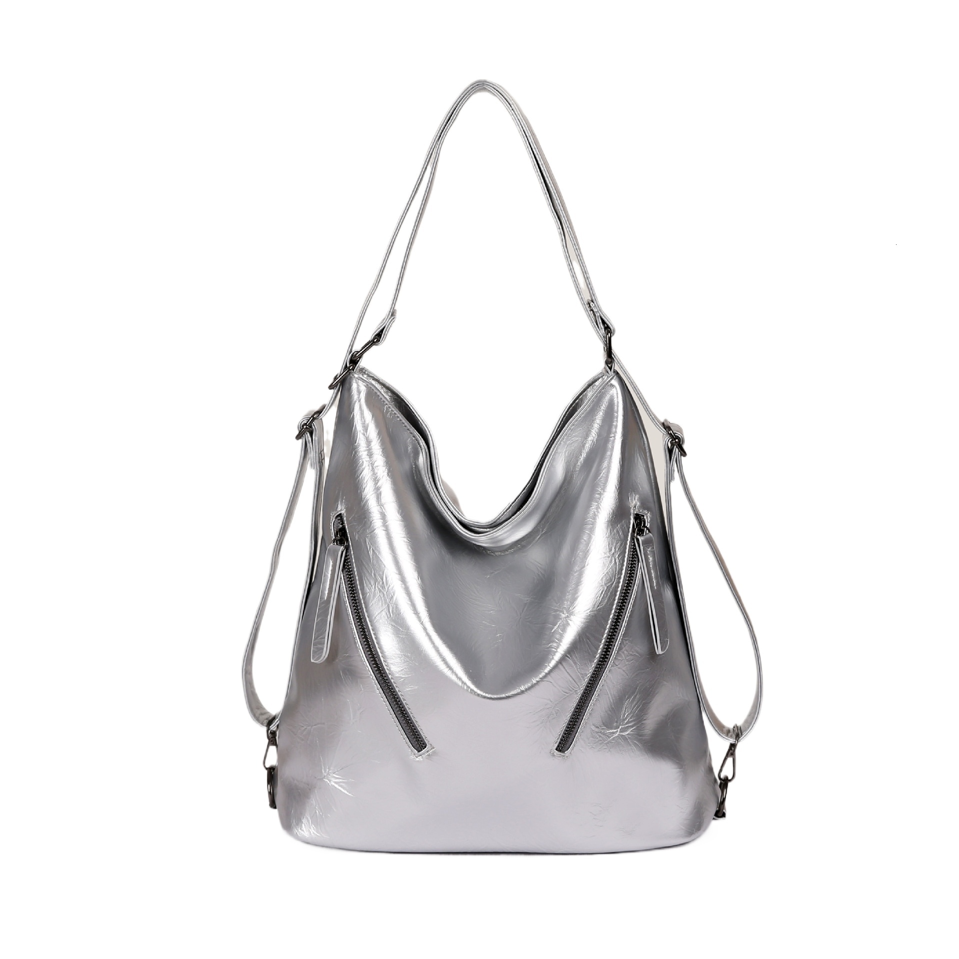 designer Autumn Winter New Niche Multi-Functional Tote Bag 2025 New Shoulder Bag Zipper Handbag Soft Leather Backpack for Women