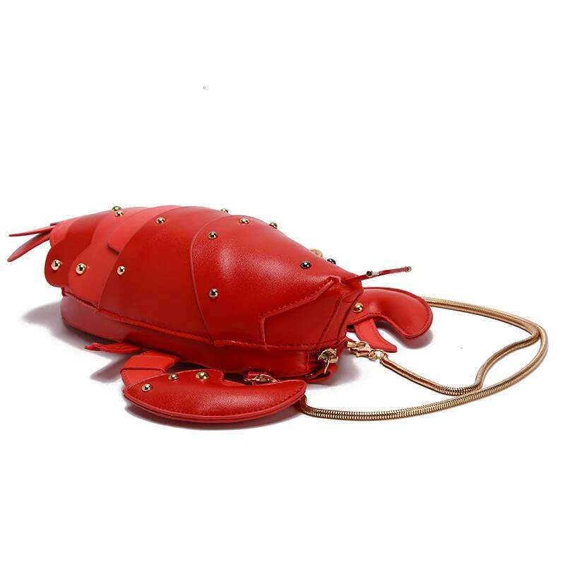 Cute Fashion Lobster Style Crossbody Mini Pu Leather Girl's Chain Purses and Handbags Women Shoulder Clutch Bag