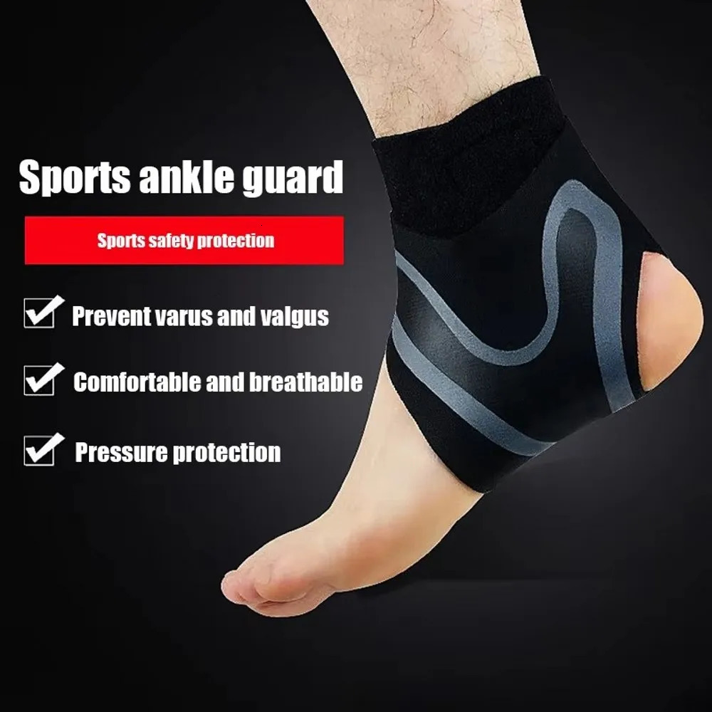 1PC Sport Ankle Adjustable Compression Sleeve Elastic Brace Guard Foot AntiSprain Support Heel Protective Strap 250530