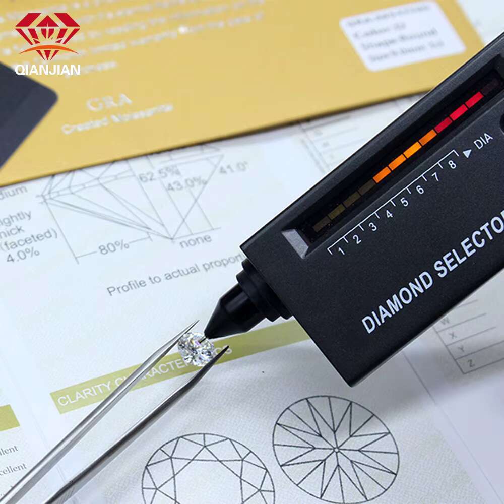 Qianjian Jewelry Wholesale VVS Moissanite Loose Stone Set for GRA Ring Earring Jewelry Making Similar to Diamonds Mossanite