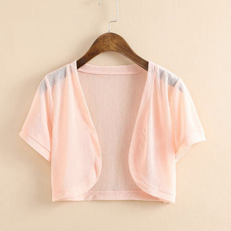 K902 Summer cardigan small shawl women summer chiffon sun protection clothing air conditioning shirt thin small waistcoat large size versatile short o