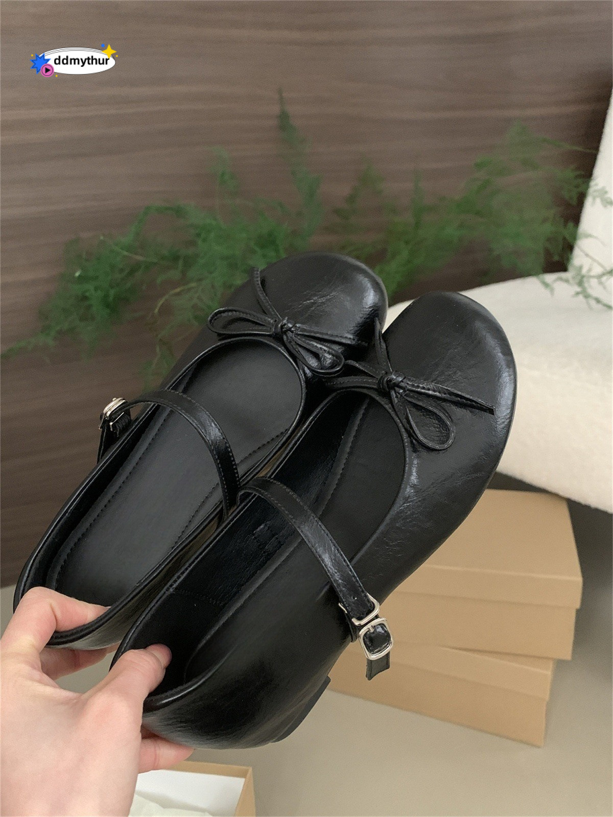 Hidden Wedge Silver Bow Mary Jane for Women Spring Autumn 2025 New Fairy Style Ballet Shoes ddmythur