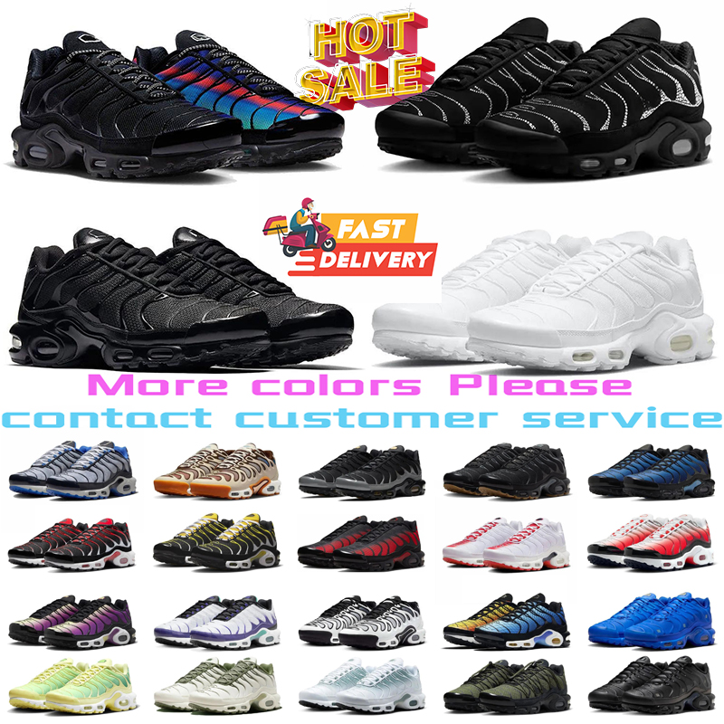 designer sheos tnss Running Shoes for men women Triple Black Hyper Blue Voltage Purple Plus Drift White Hiking Outdoor Mens Trainers sneakers chaussure