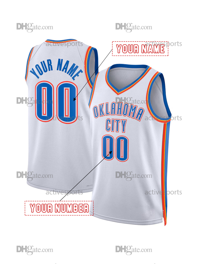 Custom 2 Gilgeous-Alexander Basketball Jersey Holmgren Hartenstein Dort Joe Wiggins Stitched Mens Womens Youth