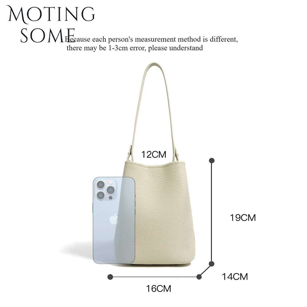 Motingsome Mini Shoulder Bucket Bags For Women Top Quality Cow Leather Handbag Small Casual Tote Cowhide Crossbody Bag 250514
