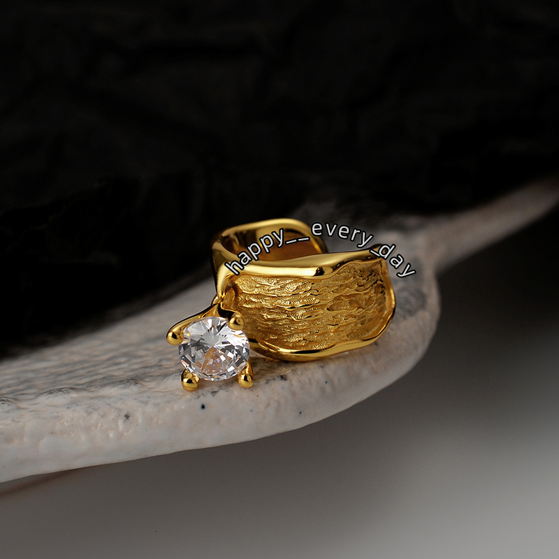 ICEBELA S925 Sterling Silver Non Pierce Earrings Girls Charm Moissanite Ear Cuff Delicate Chic Ear Cuffs Jewelry for Women