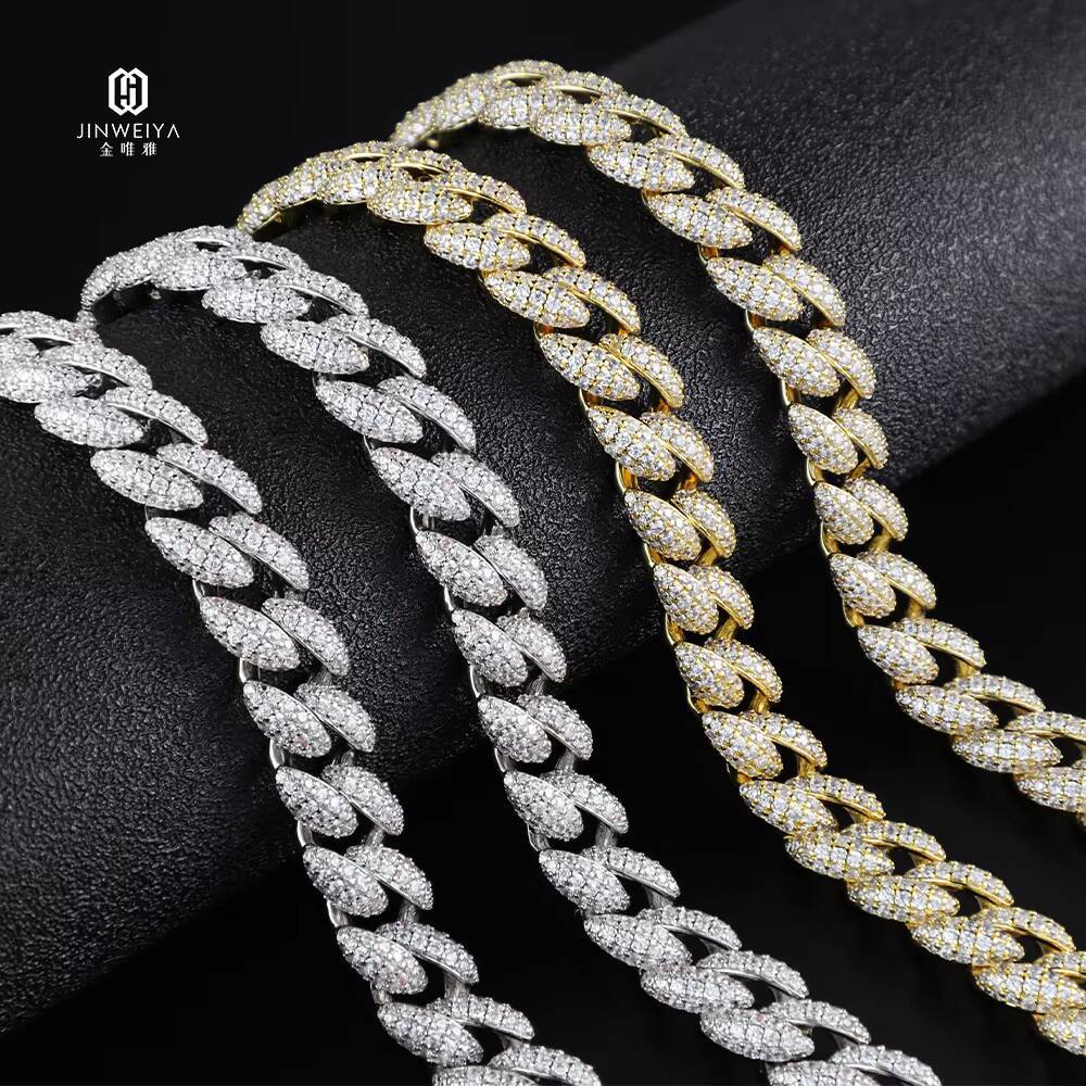 Pure Sier Hip Hop Cuban Necklace 12mm Wedding or Gift Chain