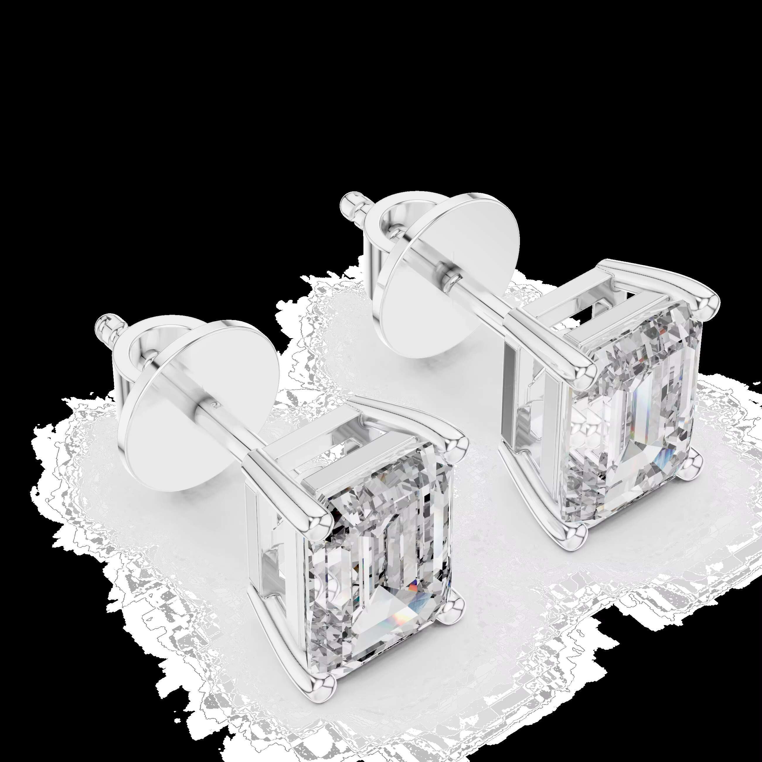 Exclusive 18K Moissanite Earring Designs in Rose Yellow and White Gold with Silver Accents for B2B Distribution