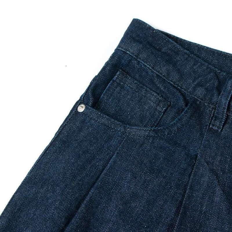 IEFB American Style Wide Leg Men's Jeans Trendy Loose Floor Silhouette Straight Denim Pants Solid Color Male Trousers 9W2260