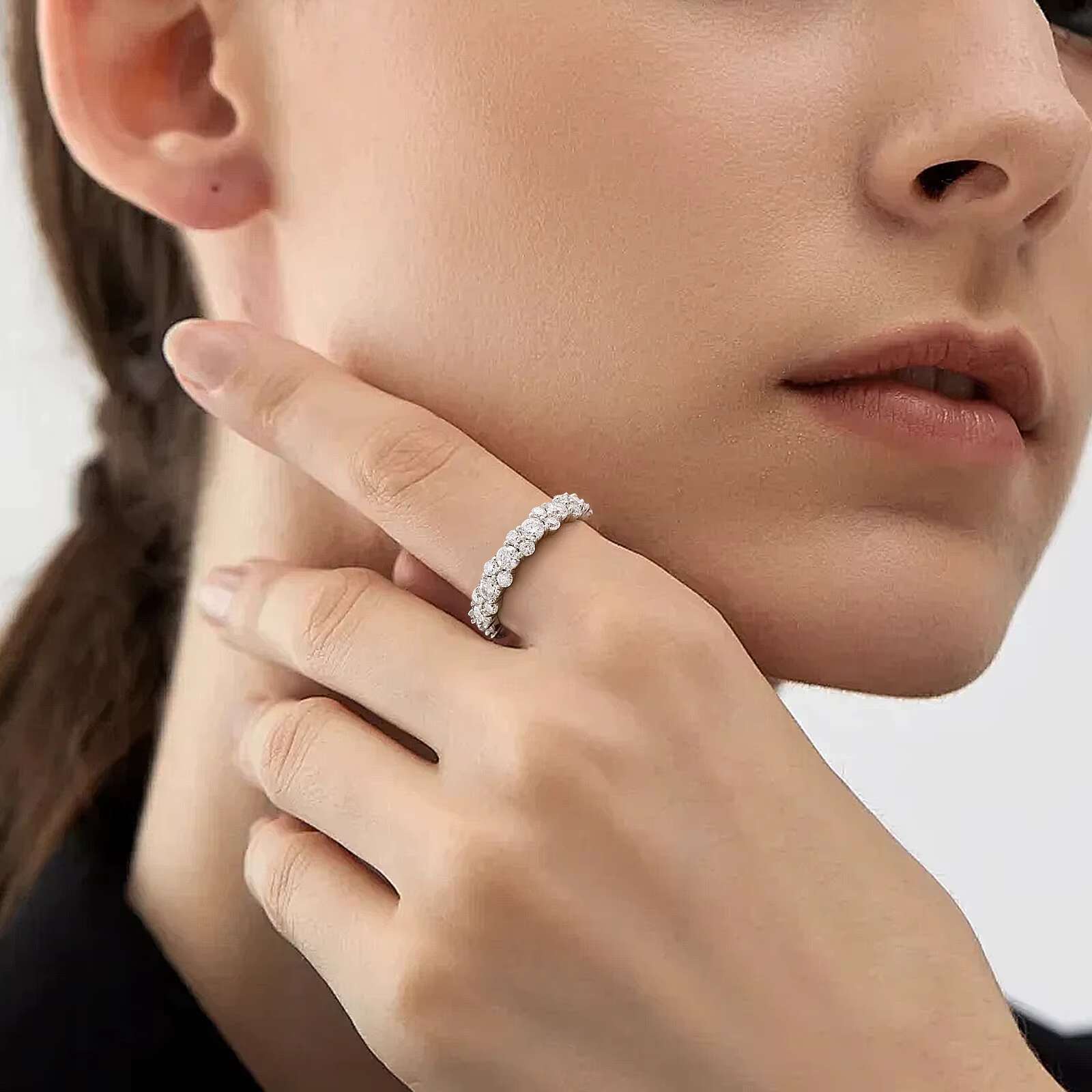 Real Moissanite Rings 925 Sterling Silver a Moissanite Ring Engagement Rings for Women