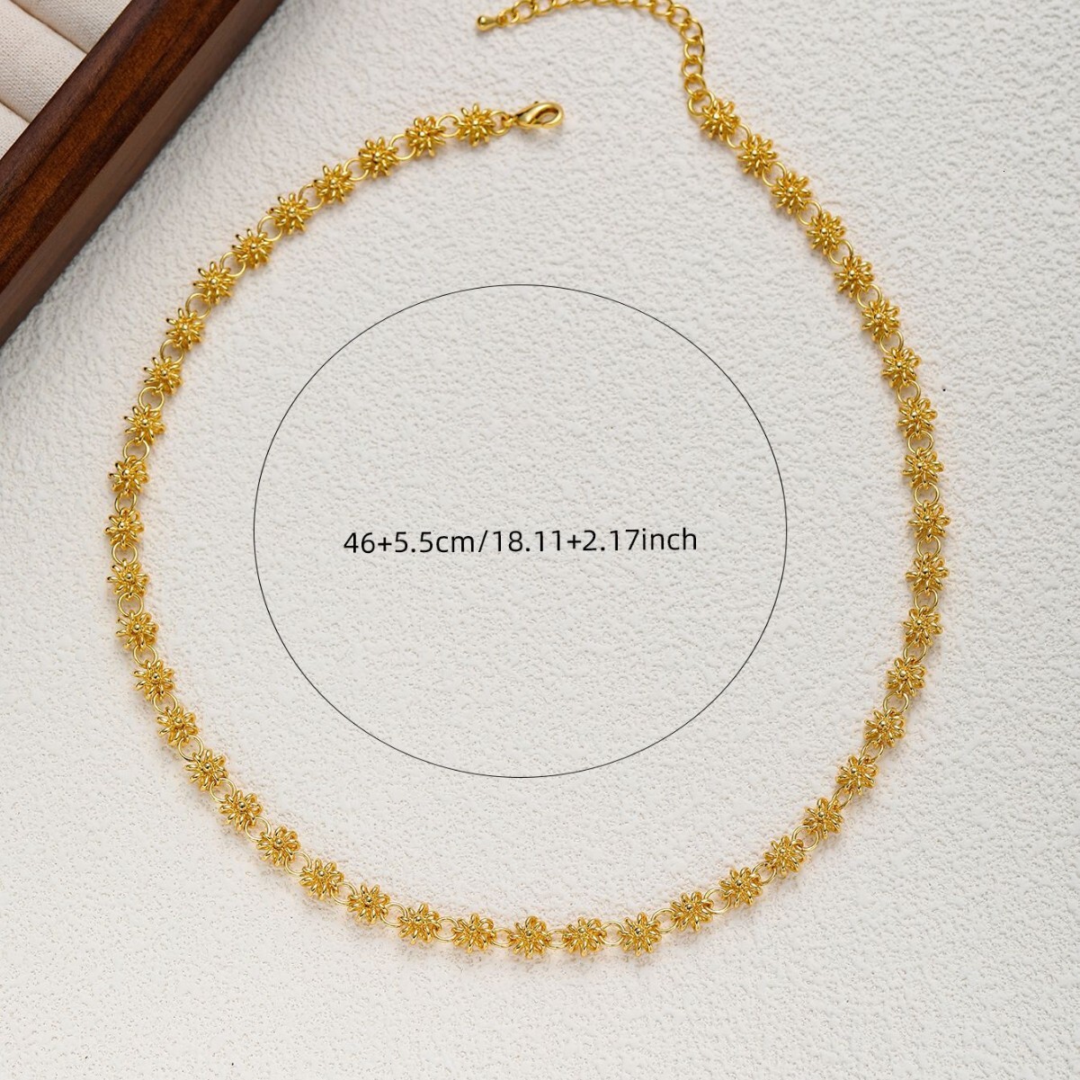 Suower Pattern Necklace Internet Celebrity Same Light Niche Versatile Accessories Chic Style for Women