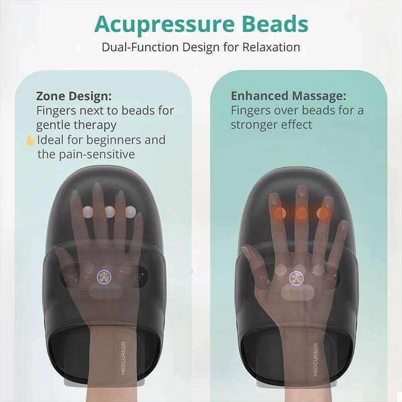 Wireless Electric Hand Air Compression Hot Compress Palm Acupoint Massager Finger Arthritis Numbness Muscle Relaxation