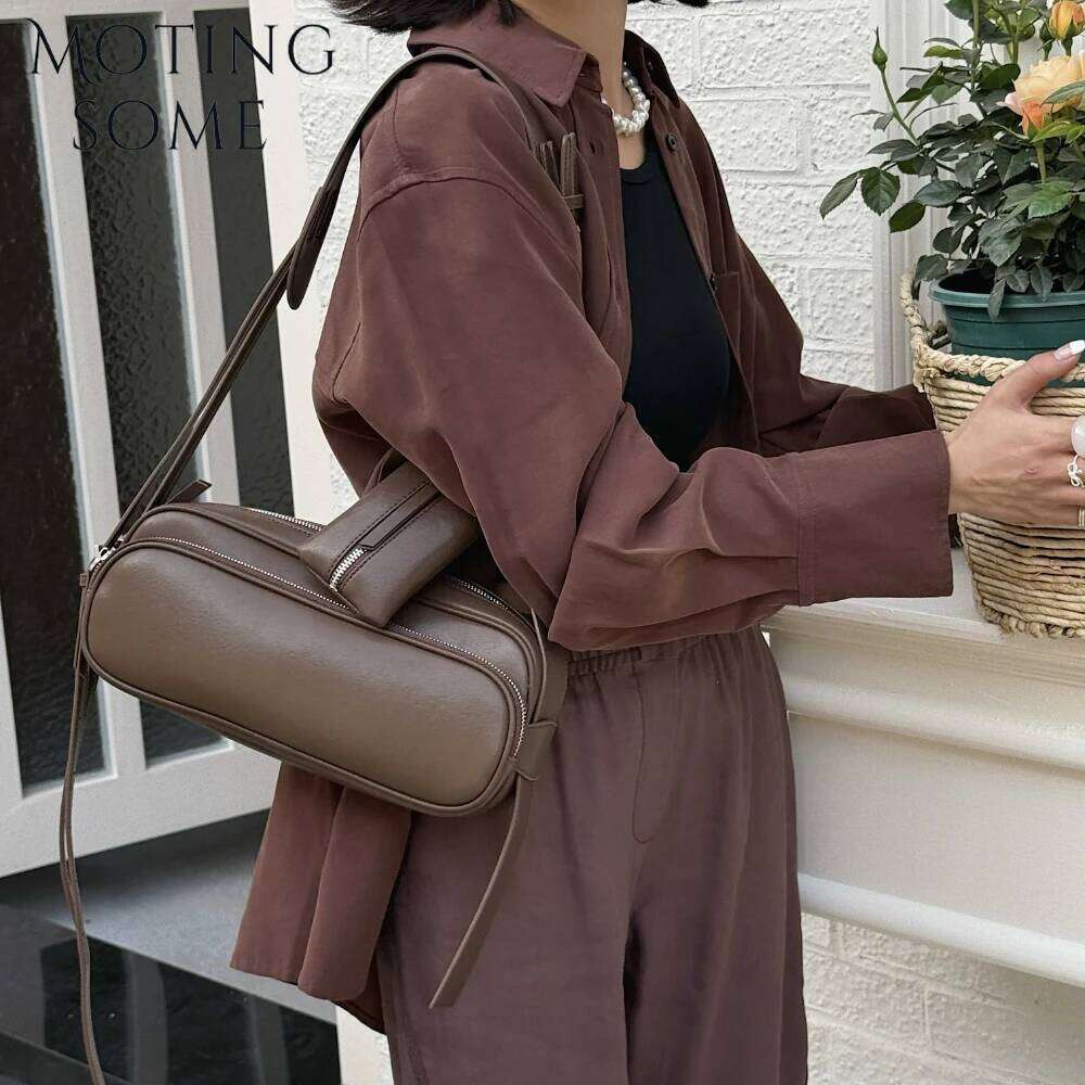 Motingsome Spring Designer Bags 2 Pcs Set Crossbody Shoulder Handbag And Purses Fashion Messenger Saddle Satchel 2025 New 250514