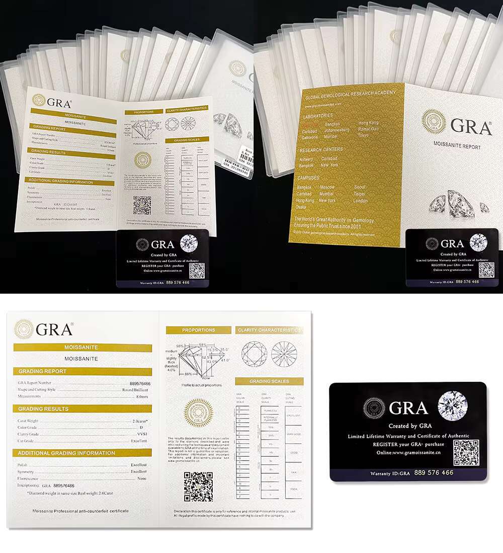 2024 New Engagement Moissanite Diamond Ring 925 Sterling Silver Lady Wedding Moissanite Ring with GRA Certificate