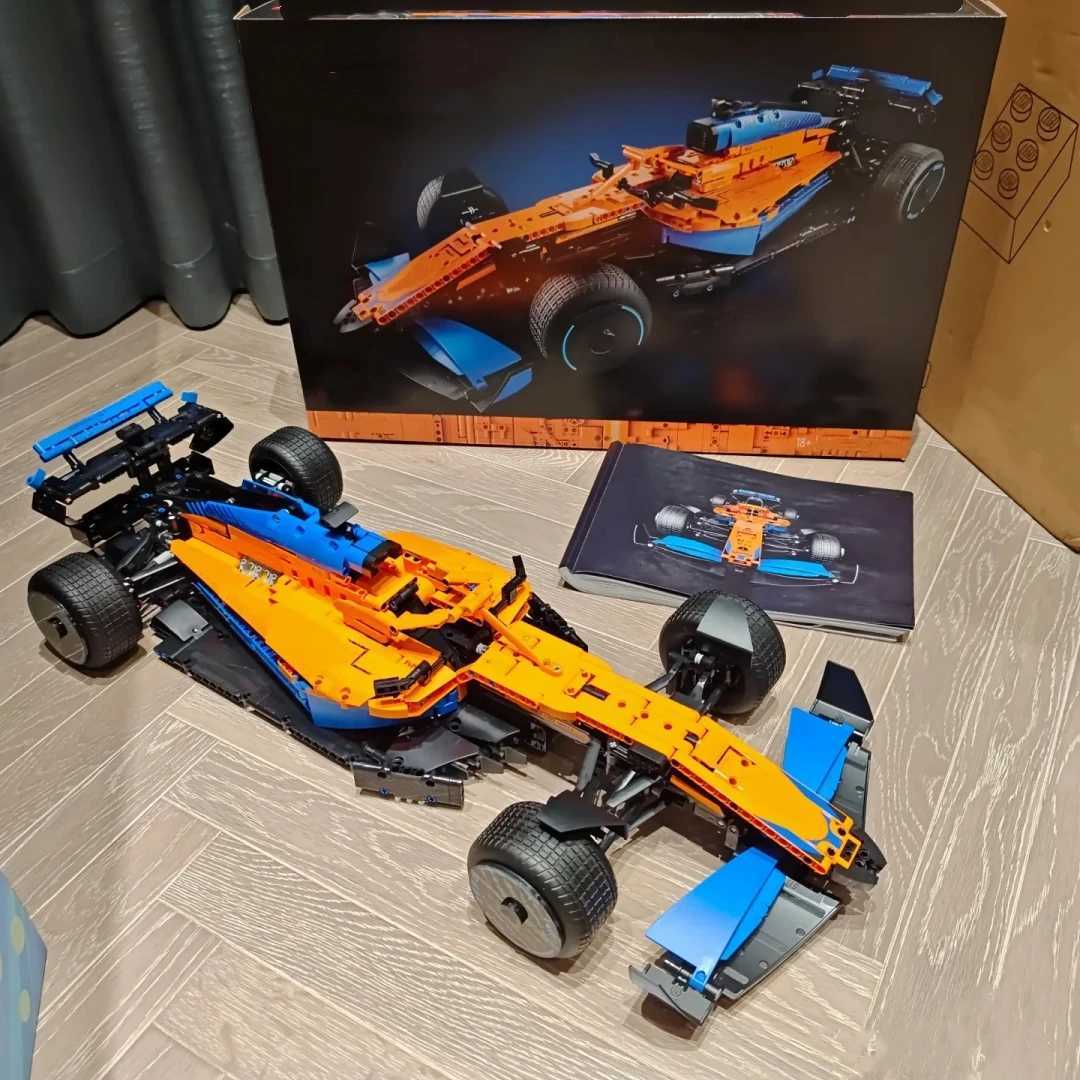 1432PCS F1 1 8 Technical Formula Ci Speed Racing Car Building Blocks Bricks Famous Sport Vehicle Model Assembly Kids Toy 42141 Z250602