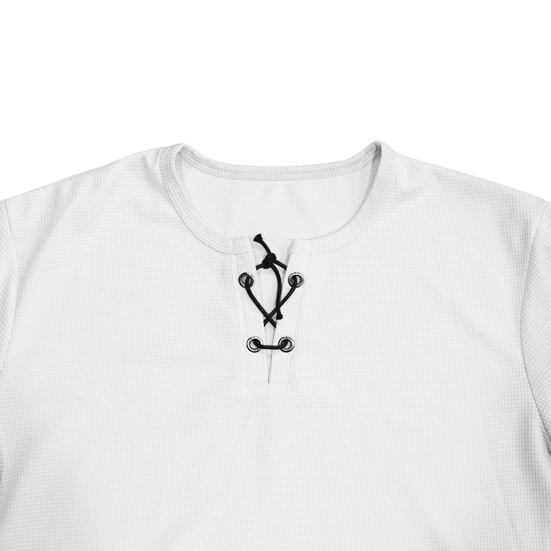 designer t shirt polo shirt mens summer loose waffleknit breathable simple casual shortsleeve shirt