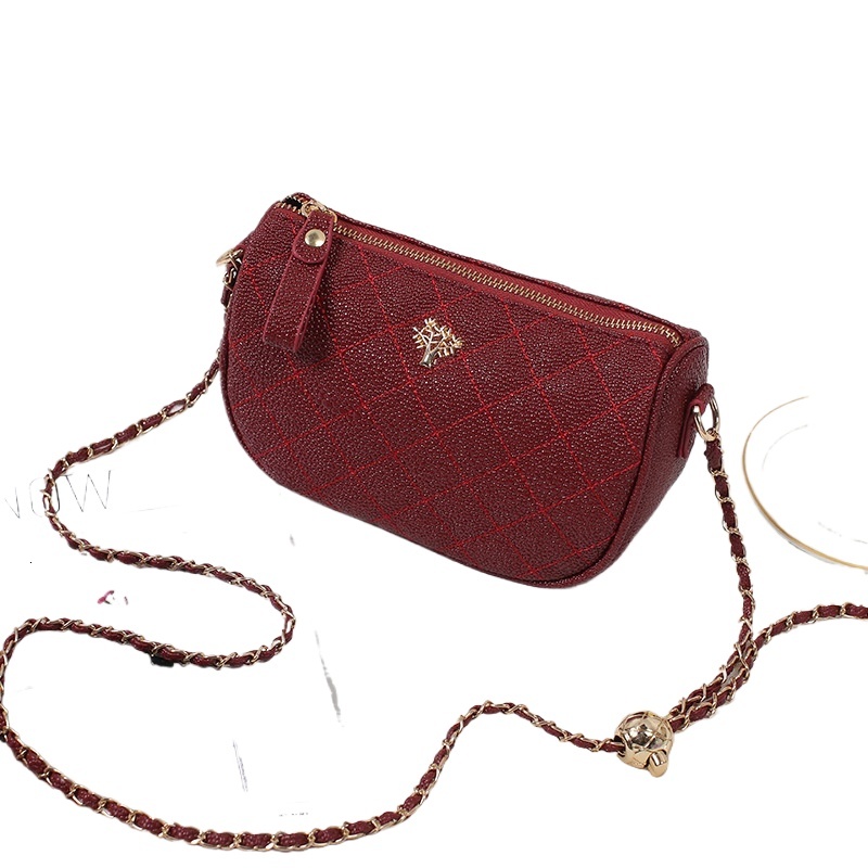 designer Caviar Small Square Bag Niche Women's Bag 2025 New Trendy Fashion High-end Sense Stylish Chain Shoulder Crossbody Bag