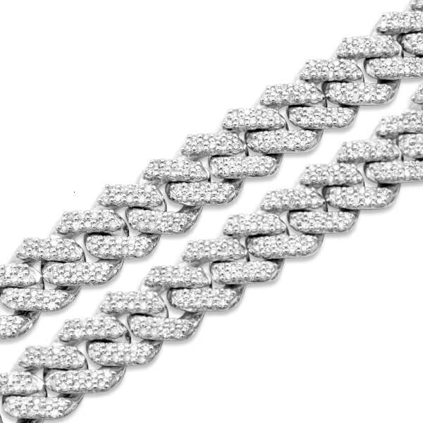 Hip hop Miami rapper necklace gold paved circular bright cut 16-24 inches 8-16mm Cuban chain bulk OEM