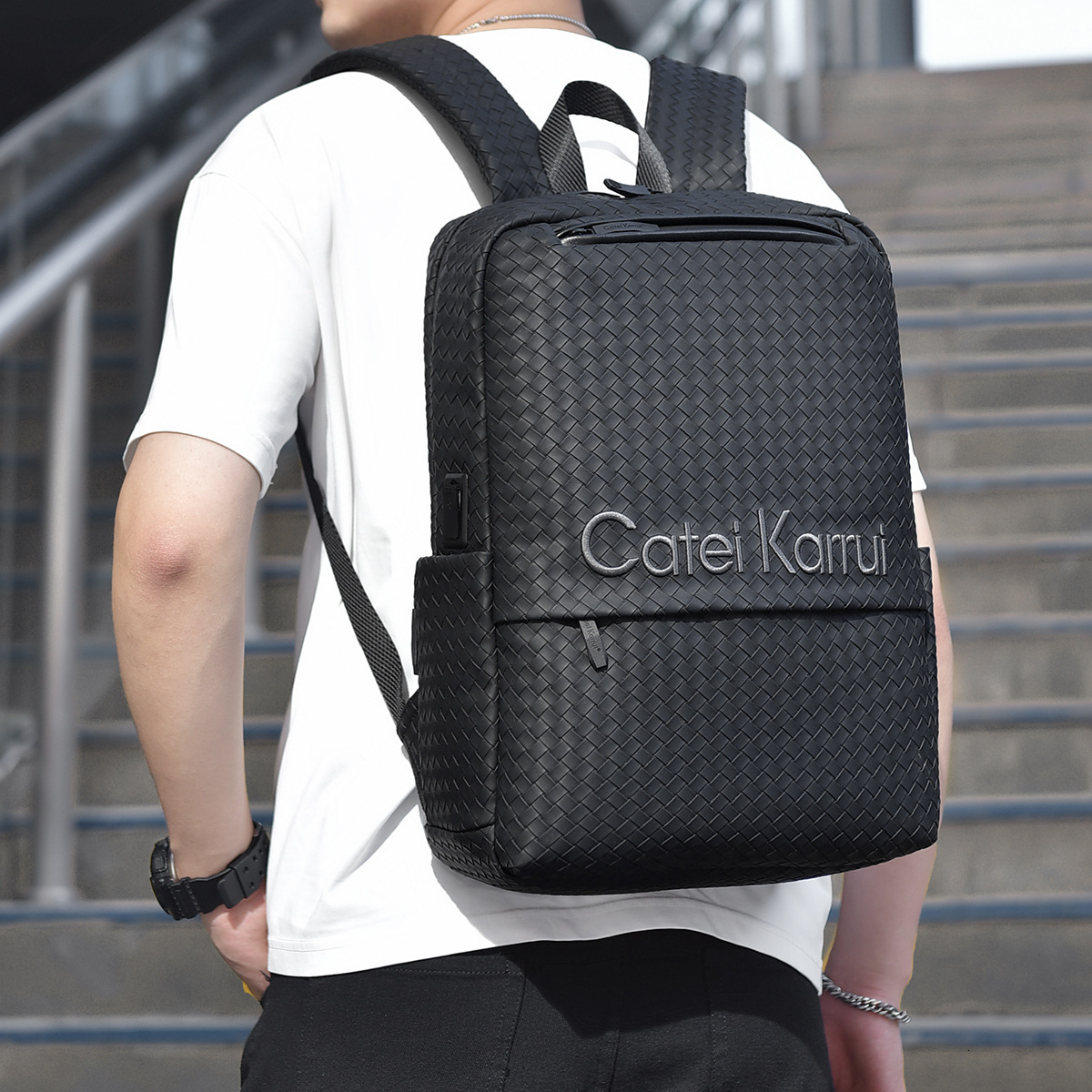 Free Shipping Cross-border Trendy Brand Backpack New Fashion Simple Catei Karrui Business Outdoors Backpack Custom Logo Designer Bag Student School Ba