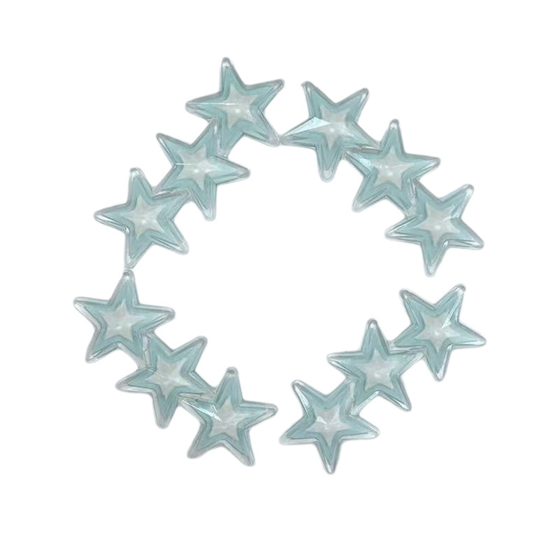 Cute star pentagram cell phone case headset charger protective cover resin accessories