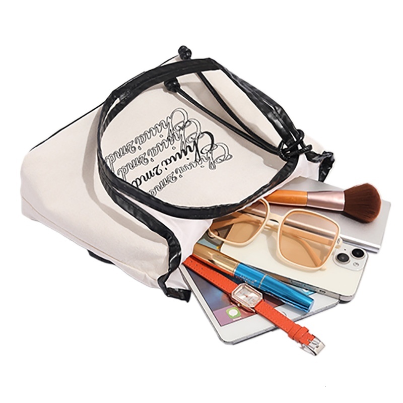 designer Hot Selling Chio2nd Handwritten Memory Tote Bag for Women Summer Large Capacity Casual Lazy Style Single Shoulder Canvas Bag