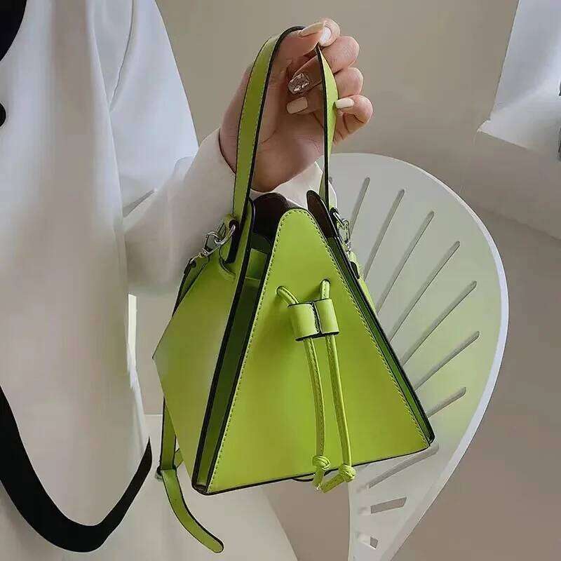 Fashion Ladies Shoulder Handbag Sense Of Women High Quality Leather Crossbody Bag Designer Female Triangle Bags