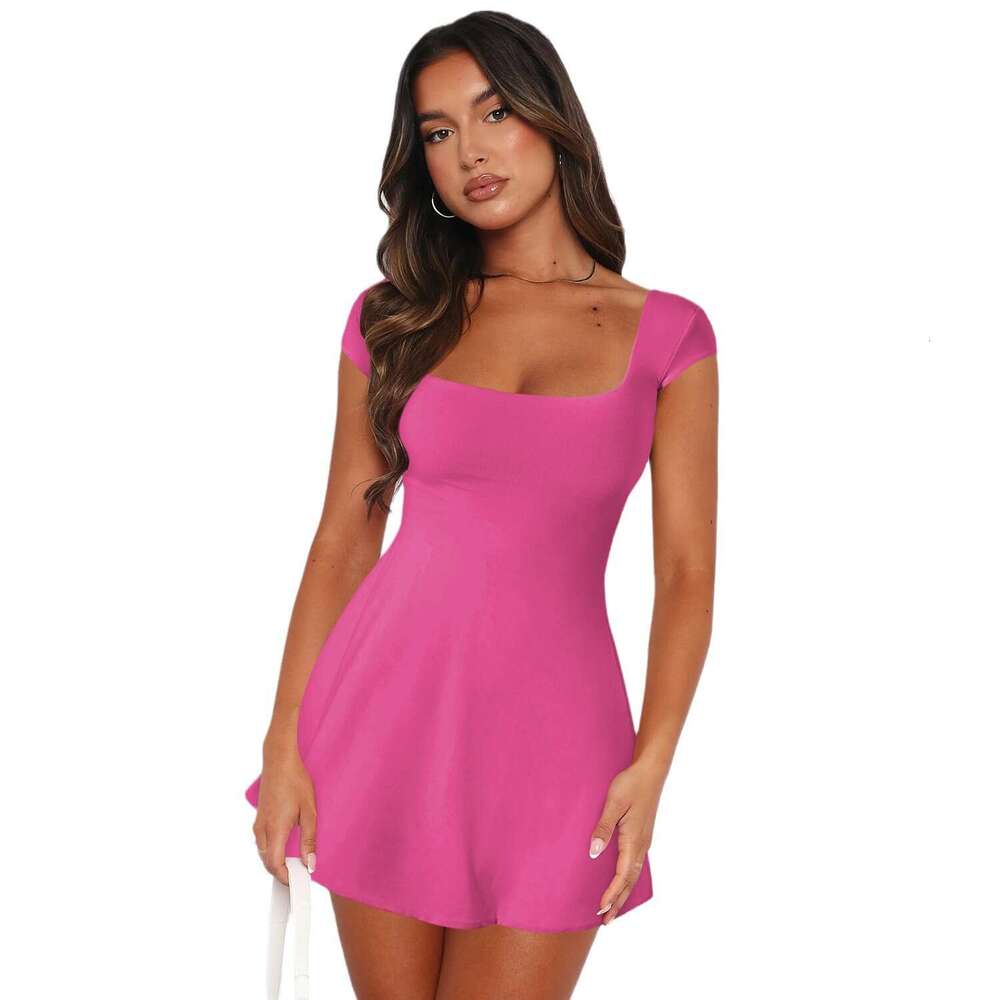 Women's Y2K Fashion Slim Short Backless Tie Strap Hot Girl One-Step Sexy Dress