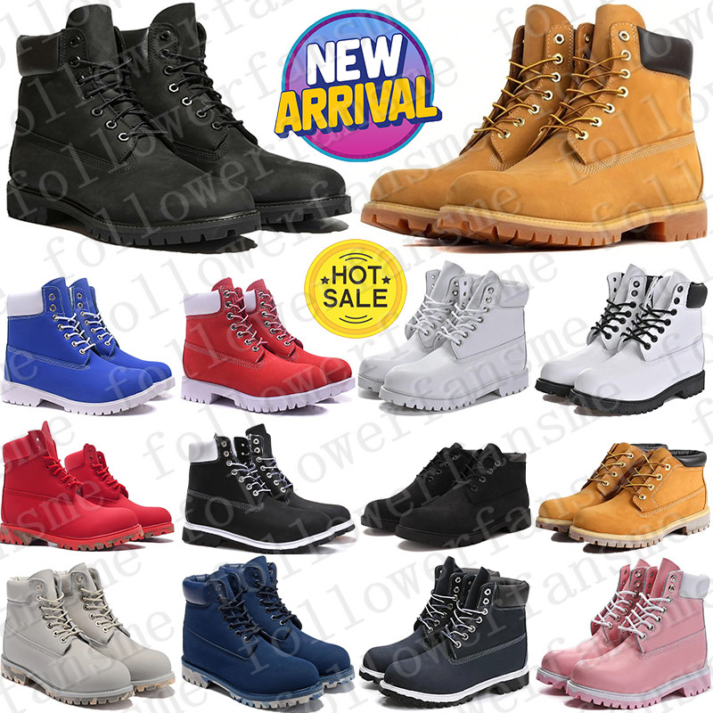 Designer timbs boots martin shoes for mens womens booties sneakers Bottom winter over the knee high snow men women boot fashion luxury