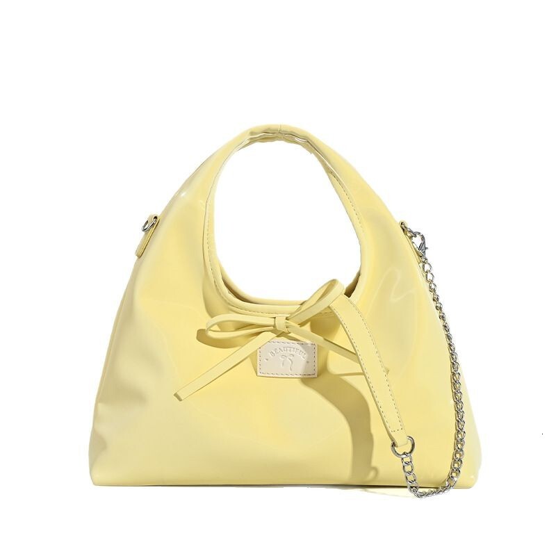 designer Korean Style Simple Casual Crossbody Bag Shoulder Bag 2025 Spring New Sweet Strap Bowknot Handbag for Women