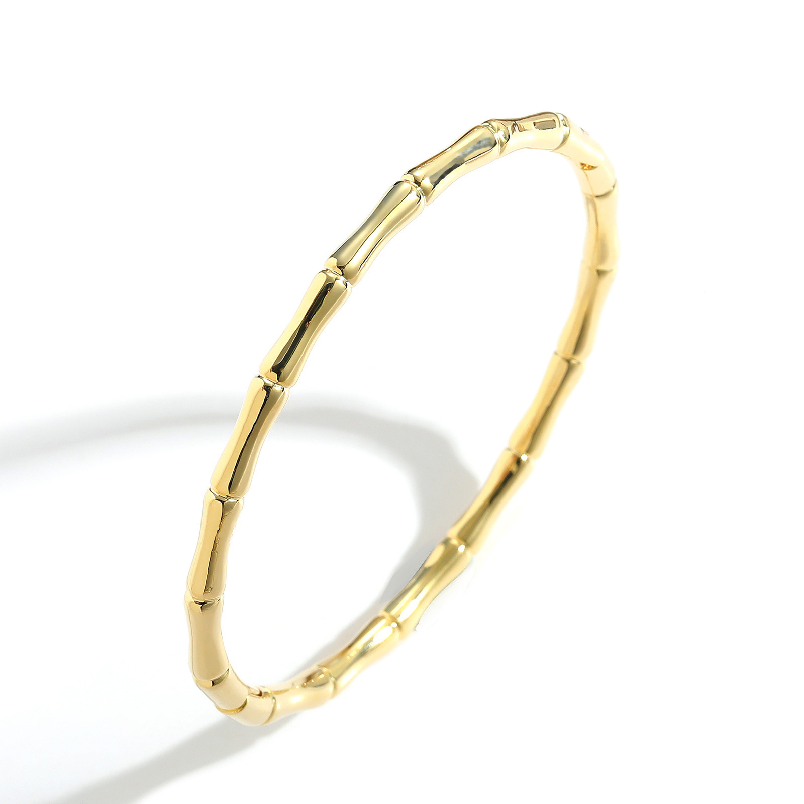 Ins Style New Bone Joint Bracelet for Women Fashion Simple Personality Jewelry Copper Gold Plated Trendy Accessories Bracelet moissanite