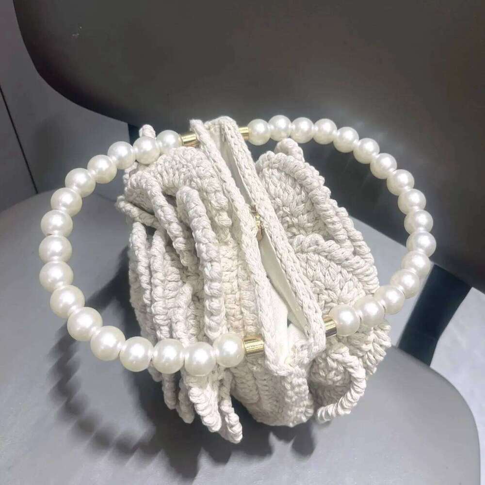 handmade Crochet flower shape Evening clutch Bag Purses and handbag Designer banquet Women's bag