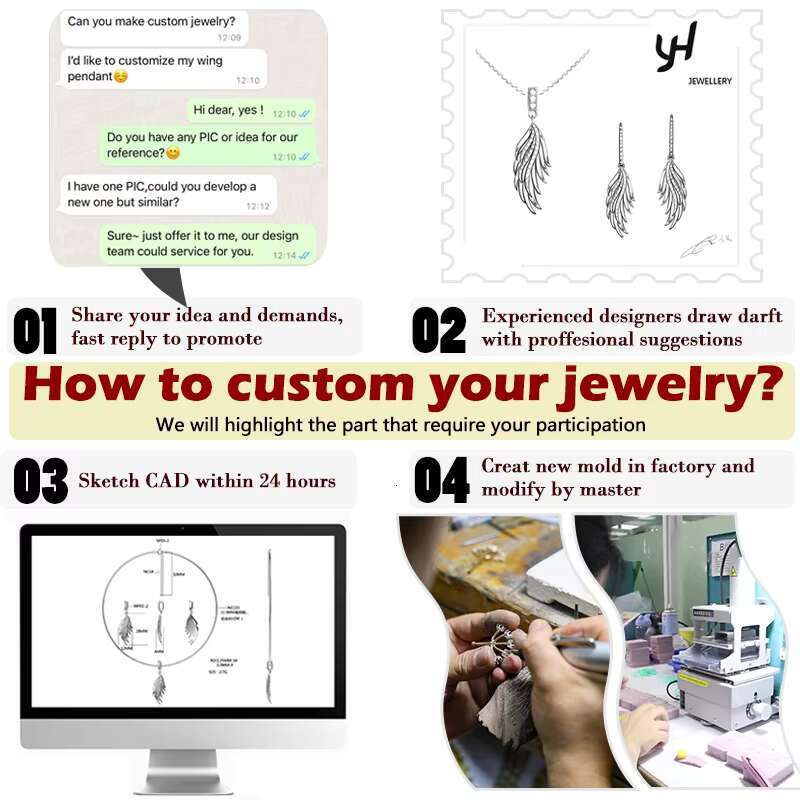 High Quality Wholesale Custom ZIRCON 925 Sterling Silver Custom Moissanite Charms Cubic zirconia Earrings for Women