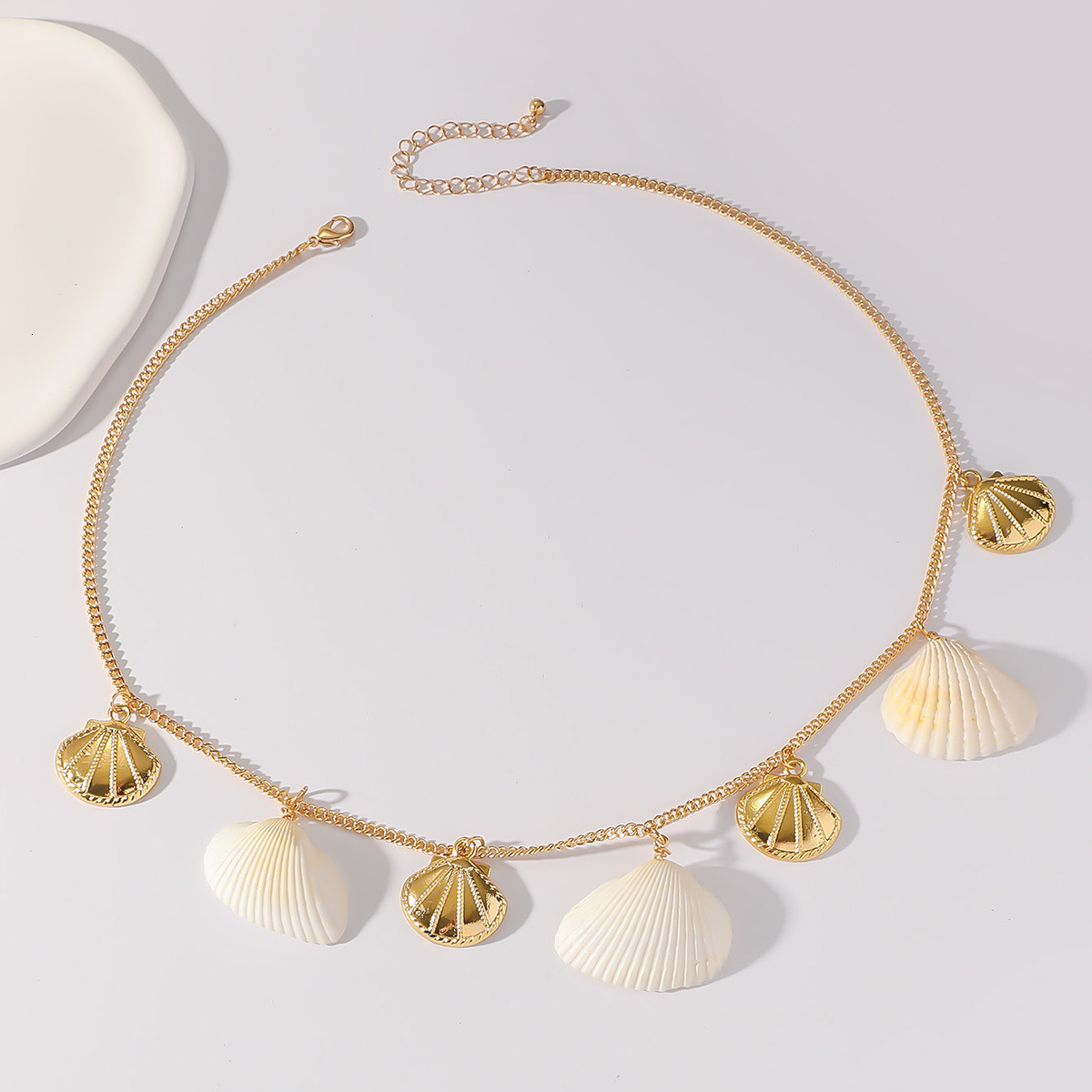 Shell necklace jewelry, vacation style exquisite necklace, ocean shell pearl, high-end temperament jewelry