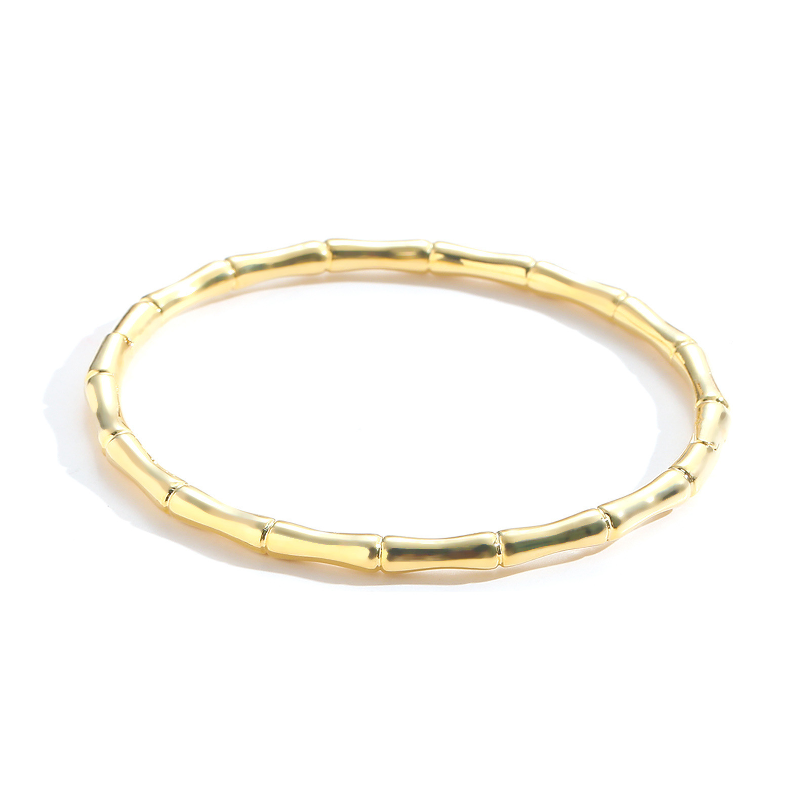 Ins Style New Bone Joint Bracelet for Women Fashion Simple Personality Jewelry Copper Gold Plated Trendy Accessories Bracelet moissanite