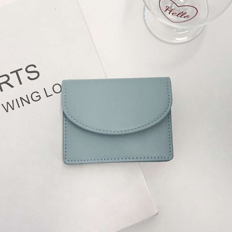 Dopamine Matching Korean Style Solid Color Simple Card Holder Multi-functional Large Capacity Wallet