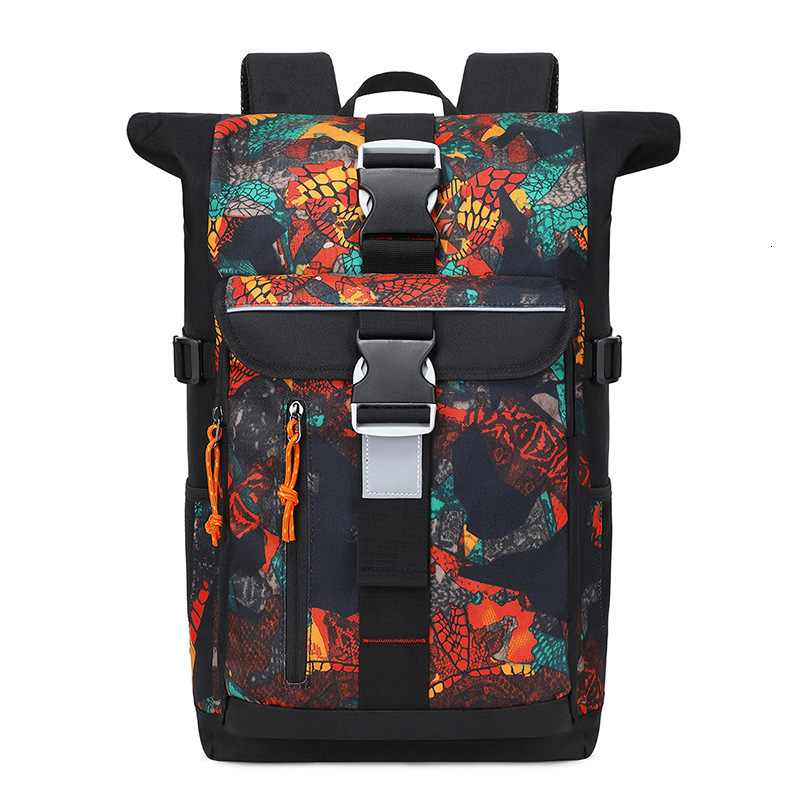 New Large Capacity Casual Trendy Travel Bag for High School and College Students Fashion Waterproof Cycling Backpack