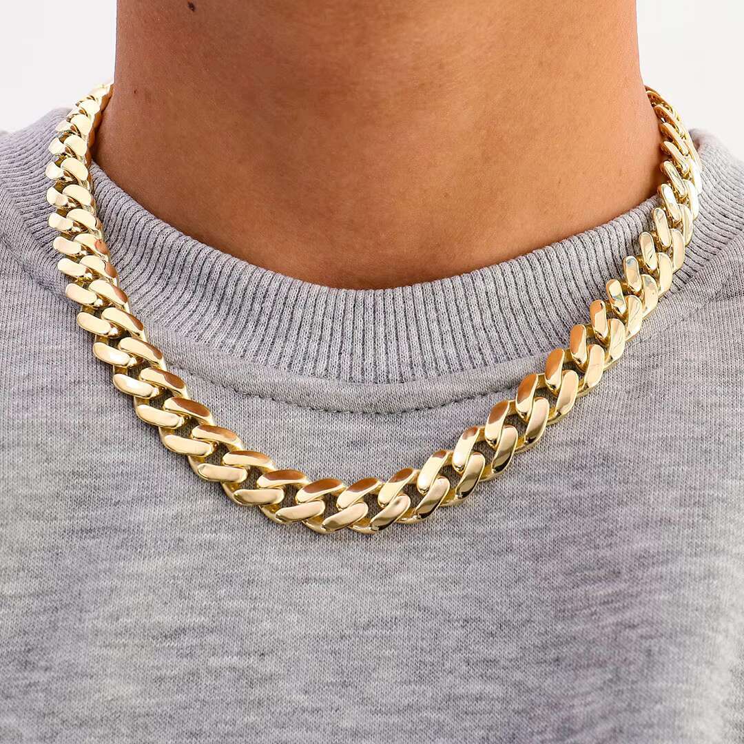 Fine Jewelry 8-14mm Moissanite Cuban Link Chain Necklace 14k Gold 925silver Hiphop Style Iced Out Cuban Chain Bracelet
